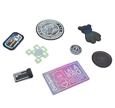 3D PVC-kumisilikonilaastarit Tag Label